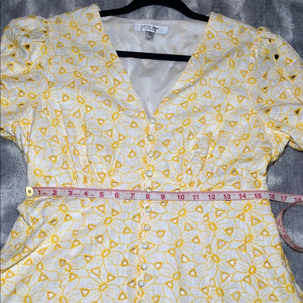 Ever New "Saffron" Broderie Mini Sun Dress Size 10 - Picture 3 of 11